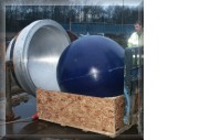 Pipeline sphere pig (courtesy of Pipeline Engineering)